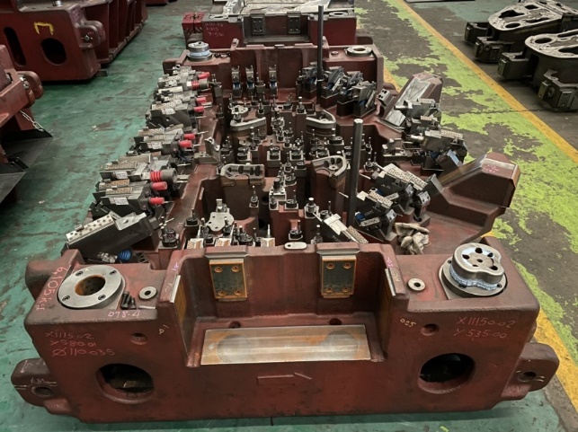 Progressive die component detail